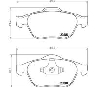 Pastillas de freno 8DB 355 009-111 HELLA para RENAULT VEL SATIS LAGUNA II