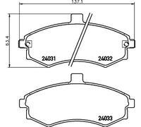 Pastillas de freno 8DB 355 010-481 HELLA para HYUNDAI KIA