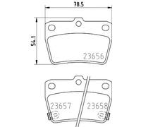 HELLA PAGID 8DB 355 010-521 Juego de pastillas de freno T1371 Espesor 14mm Sistema de frenos Akebono con avisador acústico de desgaste por ej. CHERY / TOYOTA