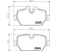 Pastillas de freno 8DB 355 011-271 HELLA para BMW 1 3 3 Coupé
