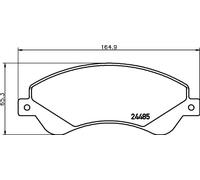 Pastillas de freno 8DB 355 012-771 HELLA para FORD TRANSIT Autobús