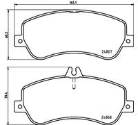 Pastillas de freno 8DB 355 014-221 HELLA para MERCEDES-BENZ CLASE GLK