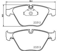 Pastillas de freno 8DB 355 015-391 HELLA para BMW 7 5 5 Touring 6 6 Descapotable