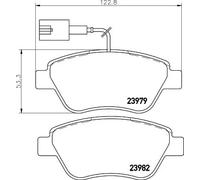 Pastillas de freno 8DB 355 015-491 HELLA para FIAT CITROËN PEUGEOT