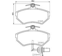 Pastillas de freno 8DB 355 018-451 HELLA para AUDI VW