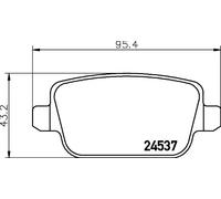 Pastillas de freno 8DB 355 025-361 HELLA para LAND ROVER VOLVO
