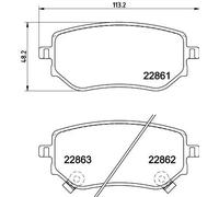 Pastillas de freno 8DB 355 037-951 HELLA para NISSAN MERCEDES-BENZ RENAULT