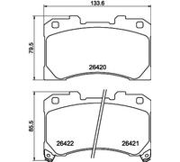 Pastillas de freno 8DB 355 041-061 HELLA PAGID para TOYOTA YARIS