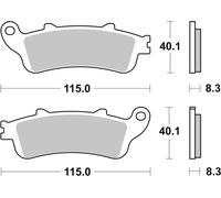 Pastillas freno Brembo 07072XS metal sinterizado del. & tras. con homologación