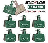 Pastillas de freno de disco hidráulicas de cerámica BUCKLOS para SHIMANO B01S B05S 1/2/4/6/8/10 pares de pastillas de freno de disco resistentes al desgaste Ceramic 4Pairs