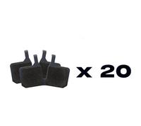 Pastillas de freno de disco orgánicas ventiladas en pack de 20 MDP 9 BLACK/GREY