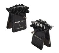Pastillas de freno de disco para Shimano R9170 R8070 RS805 bicicleta L05A aletas de refrigeración de resina silenciosas resistentes a la intemperie 2 pistones Flat-Mount negro 2 pares apto para