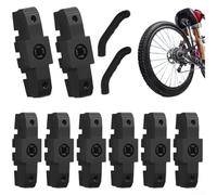 Pastillas de freno de goma compatibles con bicicletas de carretera MAGURA HS11 HS22 HS24 HS33 HS66, geometría curvada que mejora la transmisión de frenado (E)