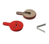 Pastillas de freno de metal en color rojo para Kugoo G2 Pro Scooter se adapta a Boli Bb8 Novela Yinxing Bolids suave y silencioso diseño de acción de frenado 22,4 mm