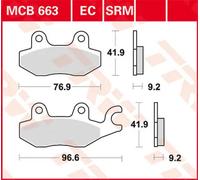 Pastillas de freno de metal sinterizado Sv Trw Honda Kymco Cf-moto Suzuki Mz Dae