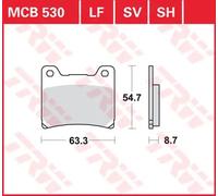 Pastillas de freno de metal sinterizado Sv Trw Yamaha Mcb530