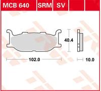 Pastillas de freno de metal sinterizado Sv Trw Yamaha Scr/xv/sr/xvs/xj/xvz/srv/x