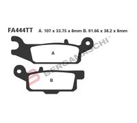 EBC Oro TUFF freno (sinter metal) para Yamaha - YFM 250 | YFM 550 | YFM 700