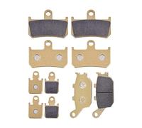 Pastillas De Freno Delanteras Y Traseras Cobre Sinterizado Para Motocicleta Para YZFR1 YZF-R1 YZF R1 1000 2007 2008 2009 2010 2011 2012 2013 2014 YZF1000(Parte delantera y trasera)