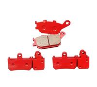 Pastillas de freno delanteras y traseras de metal for motocicleta/Compatible con YA-MAHA YZFR1 YZF R1 2007 2008 2009 2010 2011 2012 2013 2014(Front and Rear)