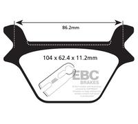 Pastillas de freno EBC Sinterizadas FA200HH