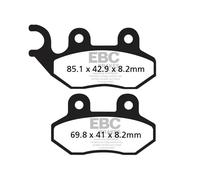 Pastillas de freno Ebc Zero Mx Zf2-zf3/x Zf2-zf3/xu Zf2-zf3/ds Zf6.0-zf9.0/s ...