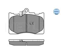 MEYLE Juego de 4 pastillas de freno para LEXUS: GS, IS, RC (Ref: 025 203 2517/W)