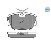 MEYLE Juego de 4 pastillas de freno para BMW: Série 3, Z1 (Ref: 025 211 7317)