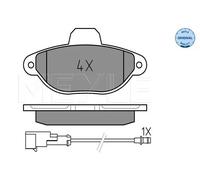 Pastillas de freno Eje delantero 025 214 3617/W MEYLE para FIAT LANCIA