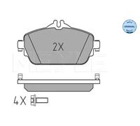 Pastillas de freno Eje delantero 025 220 3119 MEYLE para MERCEDES-BENZ CLASE C