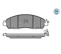 Pastillas de freno Eje delantero 025 224 3917/PD MEYLE para NISSAN RENAULT