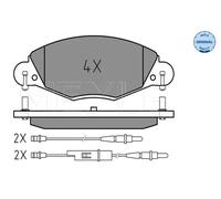 MEYLE Juego de 4 pastillas de freno para CITROËN: C5 (Ref: 025 232 7318)