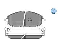 MEYLE Juego de 4 pastillas de freno para NISSAN: Patrol (Ref: 025 236 1118/W)