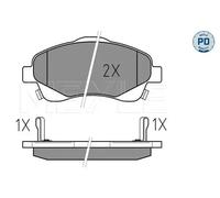 Pastillas de freno Eje delantero 025 237 6819/PD MEYLE para TOYOTA AVENSIS Sedán
