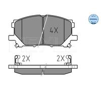 MEYLE Juego de 4 pastillas de freno para LEXUS: RX, RC, GS (Ref: 025 239 8916)