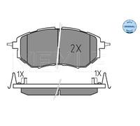 Pastillas de freno Eje delantero 025 242 2218/W MEYLE para SUBARU OUTBACK LEVORG