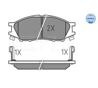 MEYLE Juego de 4 pastillas de freno para NISSAN: Almera (Ref: 025 246 4815/W)