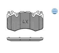 Pastillas de freno Eje delantero 025 246 5916 MEYLE para LAND ROVER DISCOVERY V
