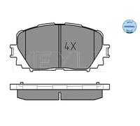 MEYLE Juego de 4 pastillas de freno para TOYOTA: Yaris (Ref: 025 247 0817)