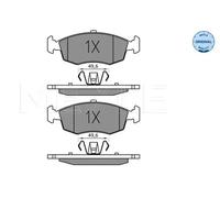 Pastillas de freno Eje delantero 025 253 2317 MEYLE para LANCIA FIAT