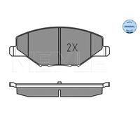 MEYLE Juego de 4 pastillas de freno para VOLKSWAGEN: Polo & SKODA: Fabia (Ref: 025 256 8118)