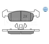 MEYLE Juego de 4 pastillas de freno para DACIA: Sandero, Logan & RENAULT: Twingo (Ref: 025 257 3817)