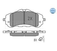 Pastillas de freno Eje delantero 025 258 9518 MEYLE para PEUGEOT CITROËN OPEL