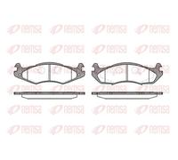 REMSA Juego de pastillas de freno Delantero con accesorios 0463.00 Juego de pastillas de freno Compatible con JEEP CHEROKEE XJ, CHEVROLET Caprice III Berlina