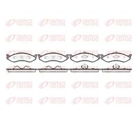 REMSA Juego de pastillas de freno Delantero con accesorios con muelle 0467.20 Juego de pastillas de freno Compatible con JEEP Grand Cherokee I ZJ, ZG, KIA CARNIVAL II GQ