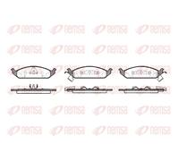 Pastillas de freno Eje delantero 0570.02 REMSA para CHRYSLER DODGE PLYMOUTH