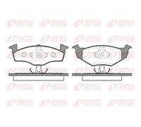 Pastillas de freno Eje delantero 0609.10 REMSA para SEAT VW SKODA