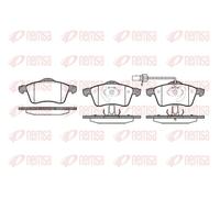 Pastillas de freno Eje delantero 0618.01 REMSA para VW TRANSPORTER T4 Autobús