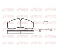 REMSA Juego de pastillas de freno para Coche Delantero preparado para indicador de desgaste con accesorios 0651.86 Juego de pastillas de freno Compatible con RENAULT 18 134 30 Hatchback, NISSAN, IVECO