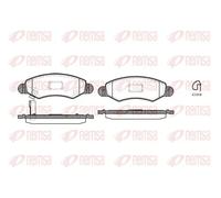 Pastillas de freno Eje delantero 0702.21 REMSA para SUBARU SUZUKI